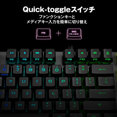 Premium Gaming Mechanical Keyboard Built Different With Lightning Quick Red Optical Switches And Dead Tight Trigger Pull For Serious Session Grinds Usb Passthrough Port wrapped buttons and RGB lighting effect.
