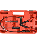 BETOOLL 9pc hose clamp pliers set with red-handled swivel-jaw and flat-band pliers in red case for coolant hoses