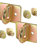 Pair of Three Eighths Inch G70 Tractor Bucket Grab Hook Bolt On Forged Steel No Backer Plate Built Tough shown