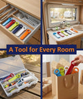 Colorful 6 Pack Jar Lid Opener Tool Set Featuring Long Lever Handle To Pop Loose Stubborn Vacuum Seals Effortlessly.