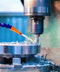 LubriSmooth Drilling And Tapping Coolant, Premium Concentrated Semisynthetic Water Soluble Fluid For Heavy Duty Metalworking in use