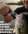 Using Stainless Steel Fish Lip Grip With Ergonomic Handle And Spring Loaded Mechanism for secure fish holding.