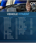 Mechanic working on engine showing vehicle fitment for Chevrolet and GMC models