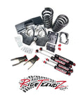 Lowering Kit For Chevy Silverado Sierra 1500 99-06 With 5 Inch Front Drop Spindles And Coil Springs, 7 Inch Rear Flip Kit, Doestch Tech Premium Nitro Shocks For A Ready To Roll 2WD V8 Beast.