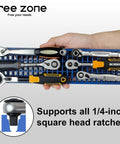 Ultimate 158 Hole Bit Organizer Tray for One Quarter Inch Hex Bits and Drive Bits Adapters Black Toolbox Storage Holds All Your Bits