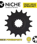 Drive Sprocket And Chain Kit For Yamaha YZF R6 And R6S, 16T Front sprocket by Niche Industries, black gear design