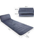Full Body Massage Mat With Heat And 10 Vibrating Motors Memory Foam Pad with dimensions for back pain relief