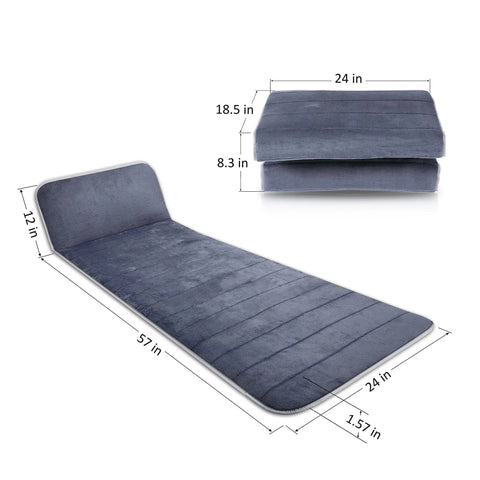 Full Body Massage Mat With Heat And 10 Vibrating Motors Memory Foam Pad with dimensions for back pain relief