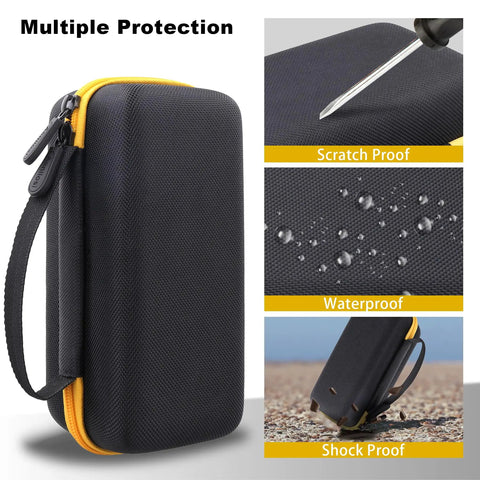 Rugged Hard Case For Fluke 117 116 115 114 113 Digital Multimeters Waterproof Dustproof Shockproof Organizer Case Side View