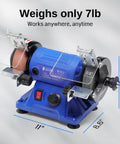 Badass 3 Inch Mini Bench Grinder And Polisher With Rotary Tool Attachment Runs On A Hella Powerful Full Copper Motor for quick desk projects.