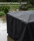 Heavy Duty Square Patio Fire Pit And Table Cover Waterproof Outdoor Furniture Cover Fits 48 By 48 By 29 Inches Black