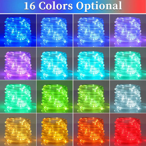 66ft 200 LED Rope Lights Outdoor Waterproof With Remote Control, 16 Colors Changing on display, various color options