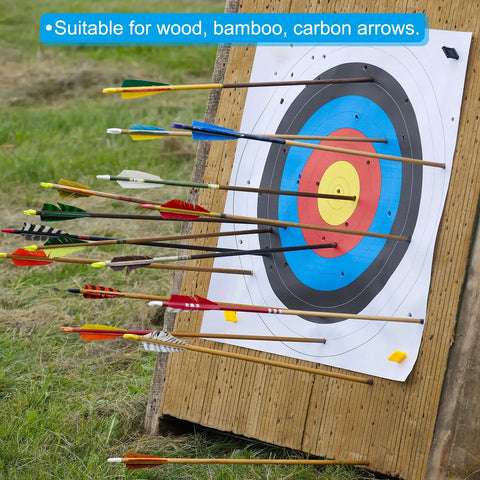4 Inch Turkey Feather Arrow Vanes Left Wing Fletching 25 Pack Yellow For DIY Archery Arrows Target Practice And Hunting