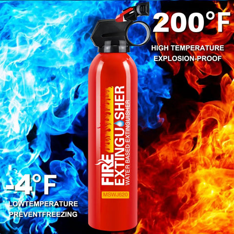3 Pack Hella Compact Mini Fire Extinguisher Badass Fire Defense Water Based Multi Purpose Class A B C K Rated With Wall Mount Bracket For Car Rv Boat Kitchen Garage