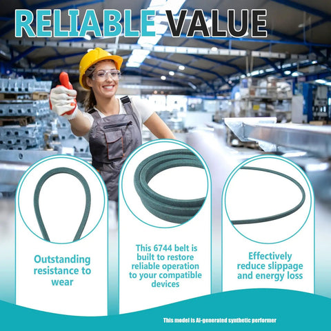 V Belt Replacement Three Eighths Inch By Forty Four Inches For 6744 3LK440 Aramid Fiber Drive Belt with worker in factory