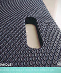 Handle of Anti Fatigue Standing Desk Mat With Gel Memory Foam For Home Office And Workshop Use 29.5 Inch Wide