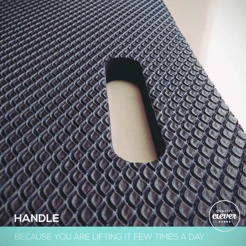 Handle of Anti Fatigue Standing Desk Mat With Gel Memory Foam For Home Office And Workshop Use 29.5 Inch Wide