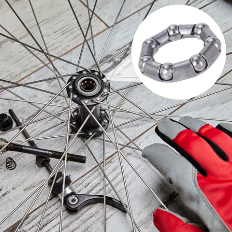 Six Pack Bicycle Crank Bearing Set 5/16 Inch 7 Balls 38 OD 24 ID 8 MM Ball Size Replacement Bottom Bracket Bearings for Bikes Repair