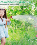 Child using 1000-Hole Garden Hose Nozzle With Soft Mist Spray, Ultra Gentle Watering For Tender Plants And Flowers, ideal for gardens