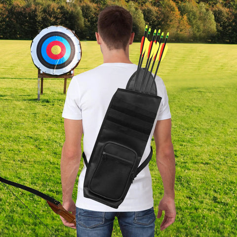 Archer with Ultra Lightweight Back Arrow Quiver for Target Practice Holds 22 to 28 Arrows with Molle System outdoors