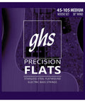 4 String Bass Flatwound Strings Set With Stainless Steel Precision Flats 38 Inch Winding Medium Gauge 45 105 Durable Long Lasting Tone For Jazz Blues And Modern Grooves Dope For Any Gig packaging