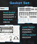Gasket set and head bolts for 5.7L Hemi Engine Rebuild Kit With Piston Kit Timing Chain Kit Water Pump And Oil Pump