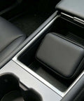 Hassle Free Waterproof Cable Organizer Pouch With Plush Velvet Interior in car cup holder, compact storage for chargers and cables.