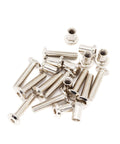10 Piece M8 Countersunk Hex Socket Cap Bolt And Hex Head Nut Set, Nickel Plated Finish, hardware for furniture assembly.