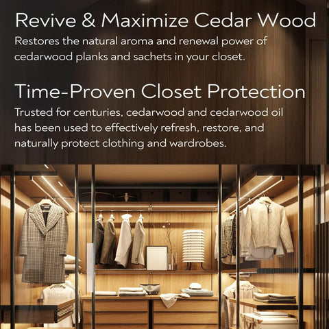 Cedar Wood Spray With Lavender Extract Non Chemical Wood Protection Cedar Scent Keeps Closets Cabinets And Drawers Smelling Fresh