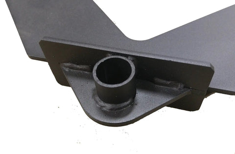 Treehouse Mounting Brackets With Double Knee Brace For 1.25 Inch Pipe, 1/4 Inch Steel Plates, Built Tough, Corrosion Resistant Powder Coat Finish, Heavy Duty Strength, Includes Galvanized Bolts, Washers, And Mounting Hardware