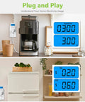 Plug In Watt Meter With Backlit LCD Display For Home Use Energy Consumption Monitor Tracks Voltage Amps And Wattage