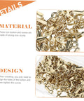 Heavy Duty Iron Picture Frame Backing Clips Featuring Quick Turn Button Fasteners and All Included Mounting Screws for Hanging Wall Photos Artwork Crafts Straight Up No Sweat - Gold iron turn buttons and screws.