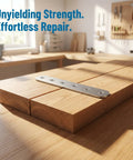 Heavy Duty Stainless Steel Straight Braces With 24 Screws Included For Wood Furniture Repair And Reinforcement on wood panel