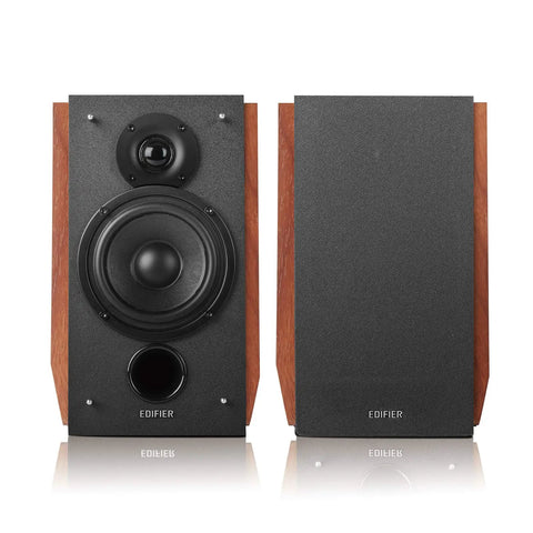 R1700BTs Wireless Bluetooth Bookshelf Speakers With AptX HD And Sub Output 2.0 Studio Monitors front view