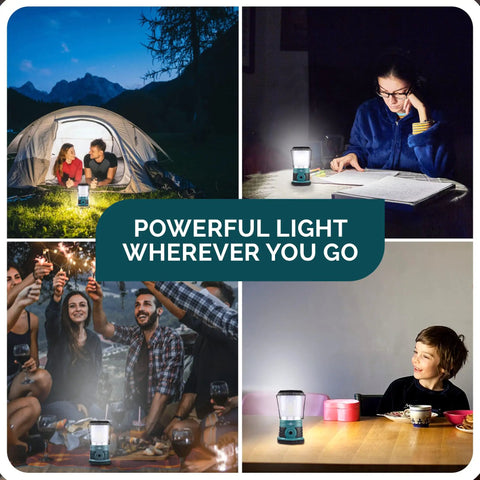 Beast 1500 Lumen Rechargeable LED Lantern With 12000mAh Power Bank, 360 Degree COB Lighting For Blackouts, Storms, And Emergencies