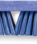 Built Like A Tank 10 Inch Replacement Floor Scrub Brush Head With Standard Acme Thread Fitting For Concrete Decks And Commercial Kitchens Heavy Duty Workhorse Blue Bristles close-up view of durable blue bristles.