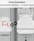 Garage Door Bracket Mount For Alarm Contact Sensors Gen 2 Sensor Not Included, Easy Peel And Stick Install