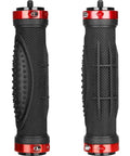 Universal Camera Handle Grip Mount With 1/4 Inch Screw, black grip, red accents, for DSLR, camcorder, GoPro, and LED light stabilizing