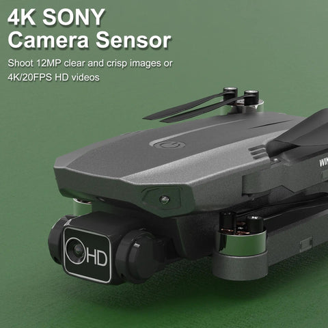 Close-up of 4K Camera Drone Under 249g With GPS Foldable RC Quadcopters Featuring Follow Me Waypoint Flight Brushless Motors