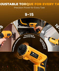 Heavy Duty 4V Cordless Electric Screwdriver Set Featuring 46 Precision Driver Bits In A Slick Carrying Case With Adjustable Torque And All Day Battery Juice For No Fuss Diy And Home Upgrades with adjustable torque settings.
