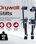 Adjustable Aluminum Drywall Stilts For Painting And Cleaning, Height Range Fifteen To Twenty Three Inches, lightweight with durable braces