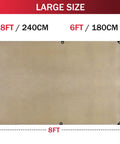Heavy Duty Fiberglass Welding Blanket 2 Pack 6x8 Foot shown in size details with dimensions 8FT x 6FT printed.