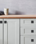 Matte Black Cabinet Knobs 30 Pack Flat Square Drawer Handles for Cabinets and Drawers Kitchen Cabinet Hardware Upgrade