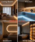 V Shape LED Aluminum Channel Kit 10 Pack 3.3ft Each With Milky Diffuser for living room, kitchen, bedroom, and wine cabinet lighting