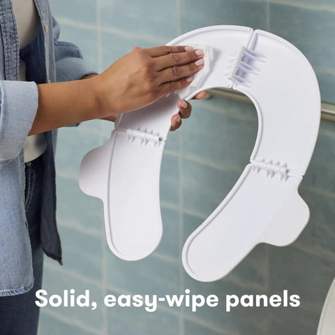 Rock Solid Foldable Toddler Potty Seat Fits Standard Household Toilets Lightweight Travel Toilet Trainer With Zippered Bag Hassle Free Potty Training On The Fly