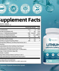 Supplement facts and bottle of 7 In 1 Brain Boost Stack With Magnesium Glycinate And Lithium Orotate 10 Mg Ashwagandha NAC And Omega 3 For Mood Boost Focus Memory Support Non GMO Vegan Capsules
