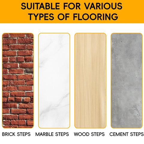 Heavy Duty 4 Step Outdoor Handrail With Balusters Bulletproof 304 Stainless Steel Stair Railing For Exterior Steps And Porch Safety displayed for brick, marble, wood, and cement steps.
