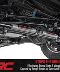 N3 Dual Steering Stabilizer For 1999-2004 Ford Super Duty 4WD designed to improve control and handling, installed under front axle