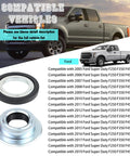 Front axle knuckle vacuum shaft seal and outer tube seals kit; two seals for Ford Super Duty 2005–2019