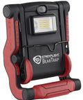 BearTrap 61520 2000 Lumen Multi Function Work Light With Magnetic Base And Hang Hook, folded design, black and red